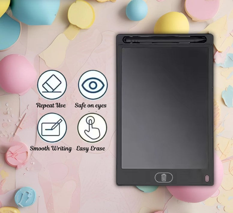 Writing tablet reusable LCD screen